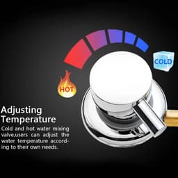 image-2/3/4/5 Ways Water Outlet Screw Thread Center Distance 10cm 12.5cm Mixing Valve Brass Bathroom Shower Mixer Faucet Tap Cabin