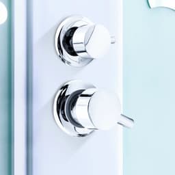 image-2/3/4/5 Ways Water Outlet Screw Thread Center Distance 10cm 12.5cm Mixing Valve Brass Bathroom Shower Mixer Faucet Tap Cabin