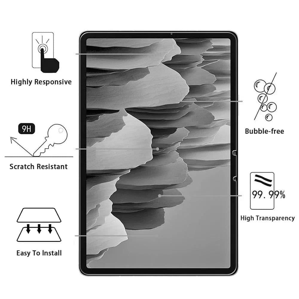 image-3Piece Glass Protector for Samsung Galaxy Tab S9 S8 Screen Protective Film for Samsung Galaxy Tab S7 Plus Fe Lite S8 Plus Ultra