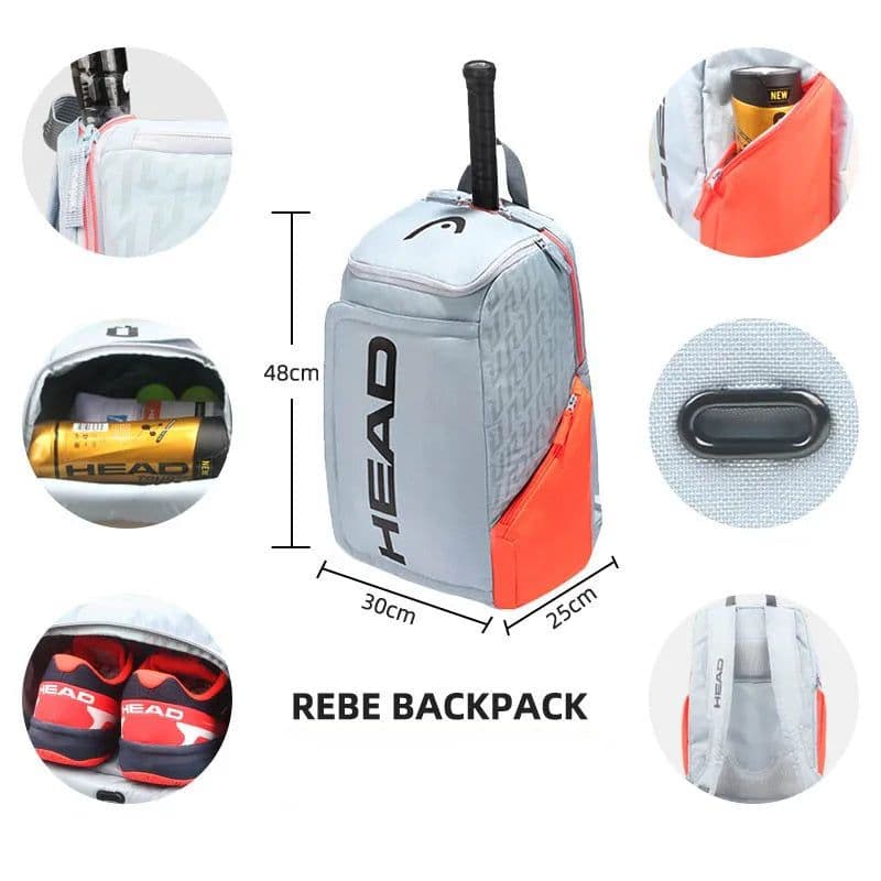 image-Original HEAD Tennis Backpack 2-Pack Tennis Rackets Men's Bag Tenis Bag Women Tenis Padel Rackets Backpack