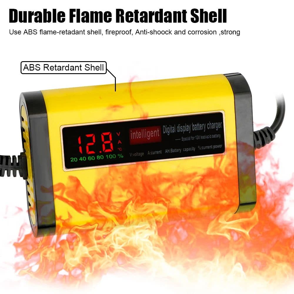 image-Car Battery Charger Car Accessories 3 Stages Lead Acid AGM GEL Battery-chargers
