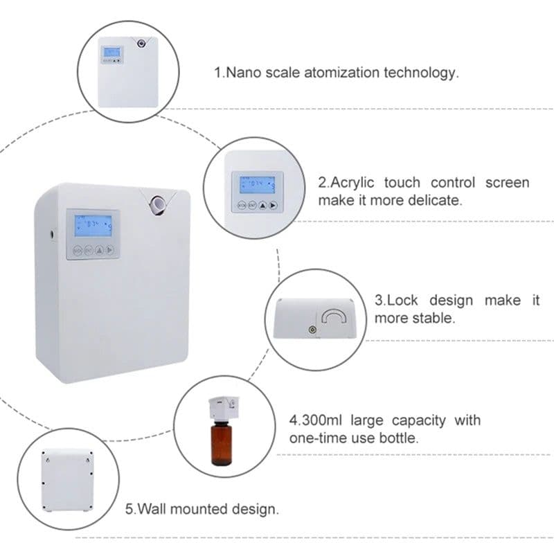 image-Aroma Diffuser For Home Air Fresheners Sprayer Aromatherapy Hotel Scenting Device Smart Room Fragrance Machine App Control