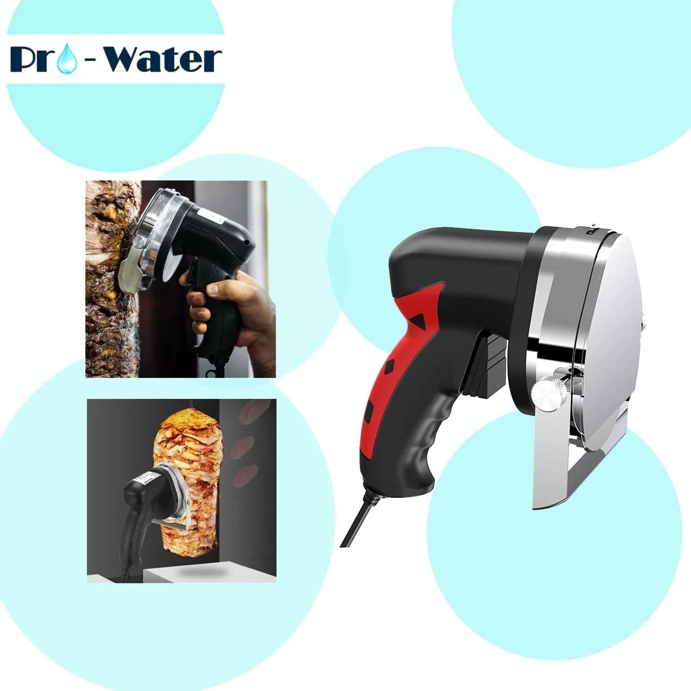 image-Roast Meat Slicer Commercial Electric Kebab Knife Shawarma Cutter Handheld BBQ Beaf Cutting Machine Gyro Knife