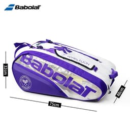 image-Purple Edition BABOLAT Pure Aero Rafa 6Pack Tennis Bag Nadal Court Tennis Racket Bag Durable Unisex Padel Squash Tenis Backpack