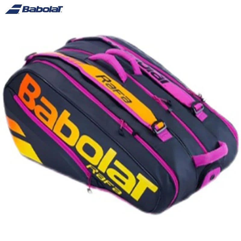 image-Purple Edition BABOLAT Pure Aero Rafa 6Pack Tennis Bag Nadal Court Tennis Racket Bag Durable Unisex Padel Squash Tenis Backpack