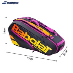 image-Purple Edition BABOLAT Pure Aero Rafa 6Pack Tennis Bag Nadal Court Tennis Racket Bag Durable Unisex Padel Squash Tenis Backpack