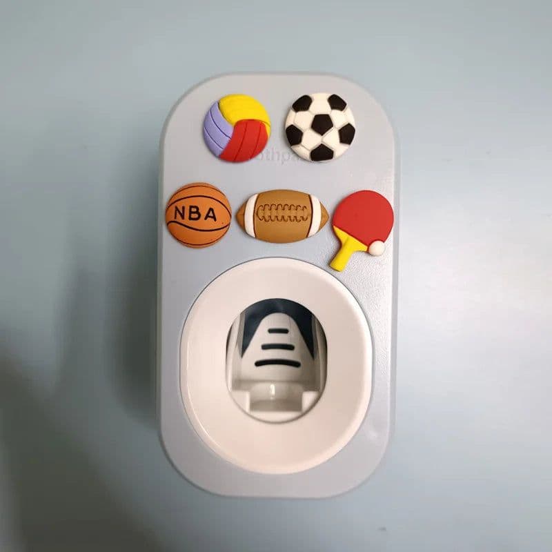 image-Automatic Kids Toothpaste Dispenser Toothpaste Squeezer for Children Household Cartoon Toothbrush Holder Bathroom Accessories