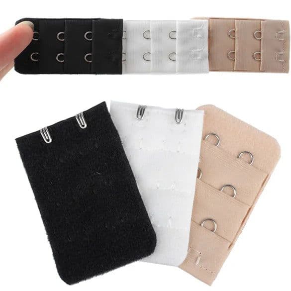 image-1/3/6PCS Bra Extension Lingerie Strap Extender Replacement With 2 Hooks Bar Extenders -MX8