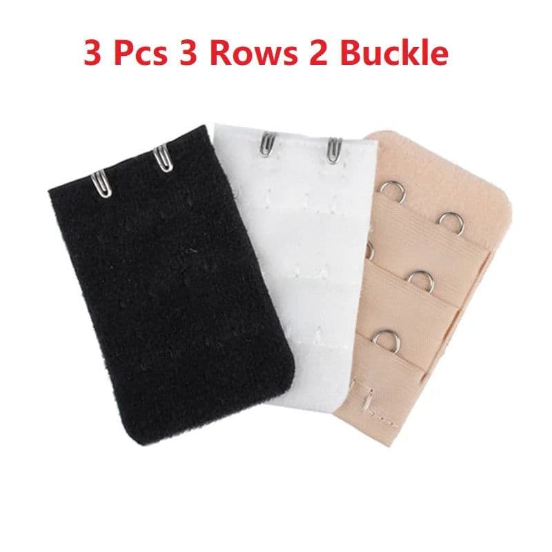 image-1/3/6PCS Bra Extension Lingerie Strap Extender Replacement With 2 Hooks Bar Extenders -MX8