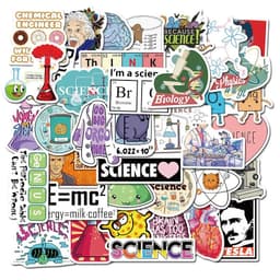 image-10/30/50PCS Science Lab Series Boy's Toys Stationery Books Personality Decorative Graffiti Stickers Children's Toys Wholesale