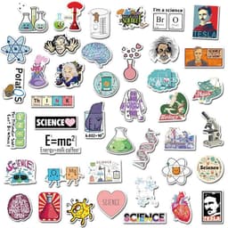 image-10/30/50PCS Science Lab Series Boy's Toys Stationery Books Personality Decorative Graffiti Stickers Children's Toys Wholesale