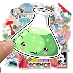 image-10/30/50PCS Science Lab Series Boy's Toys Stationery Books Personality Decorative Graffiti Stickers Children's Toys Wholesale