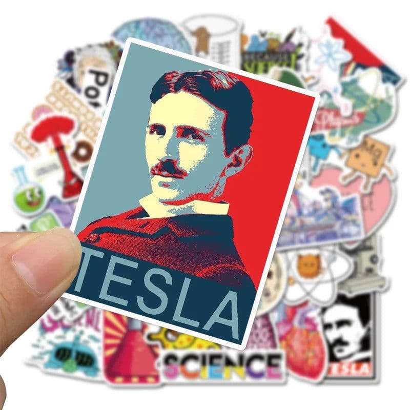 image-10/30/50PCS Science Lab Series Boy's Toys Stationery Books Personality Decorative Graffiti Stickers Children's Toys Wholesale