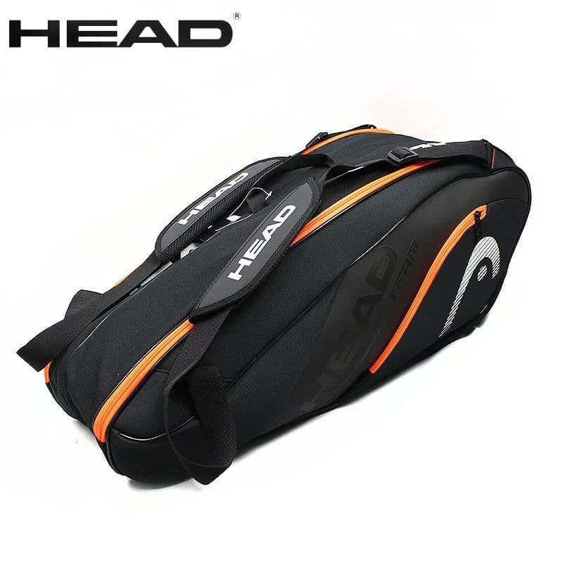 image-HEAD Tennis Racket Bag Sports Bag Large Capacity 6-9 Racquets Men Women Badminton Bag Tennis Racket Backpack Tenis Squash Padel