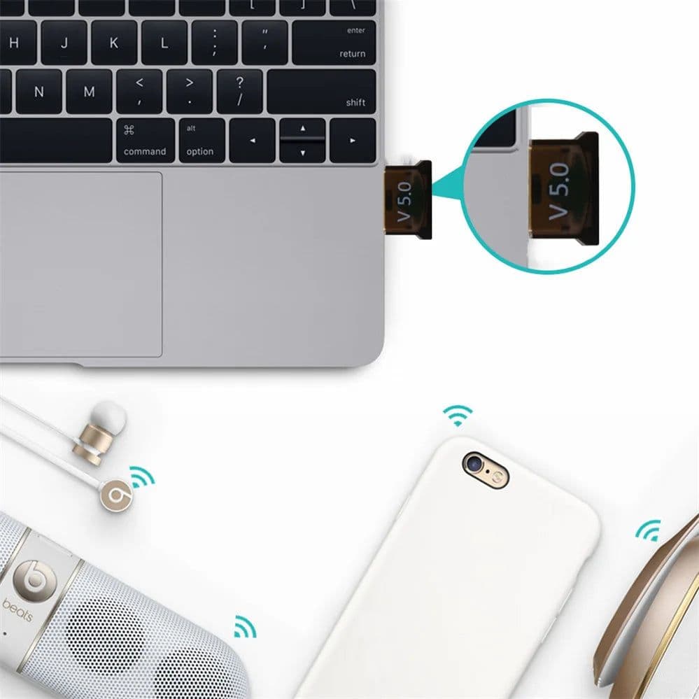 image-PzzPss USB Bluetooth 5.0 Adapter Dongle High Speed Transmitter Mini Bluetooth 5.0 4.0 USB Receiver For PC Computer Laptop