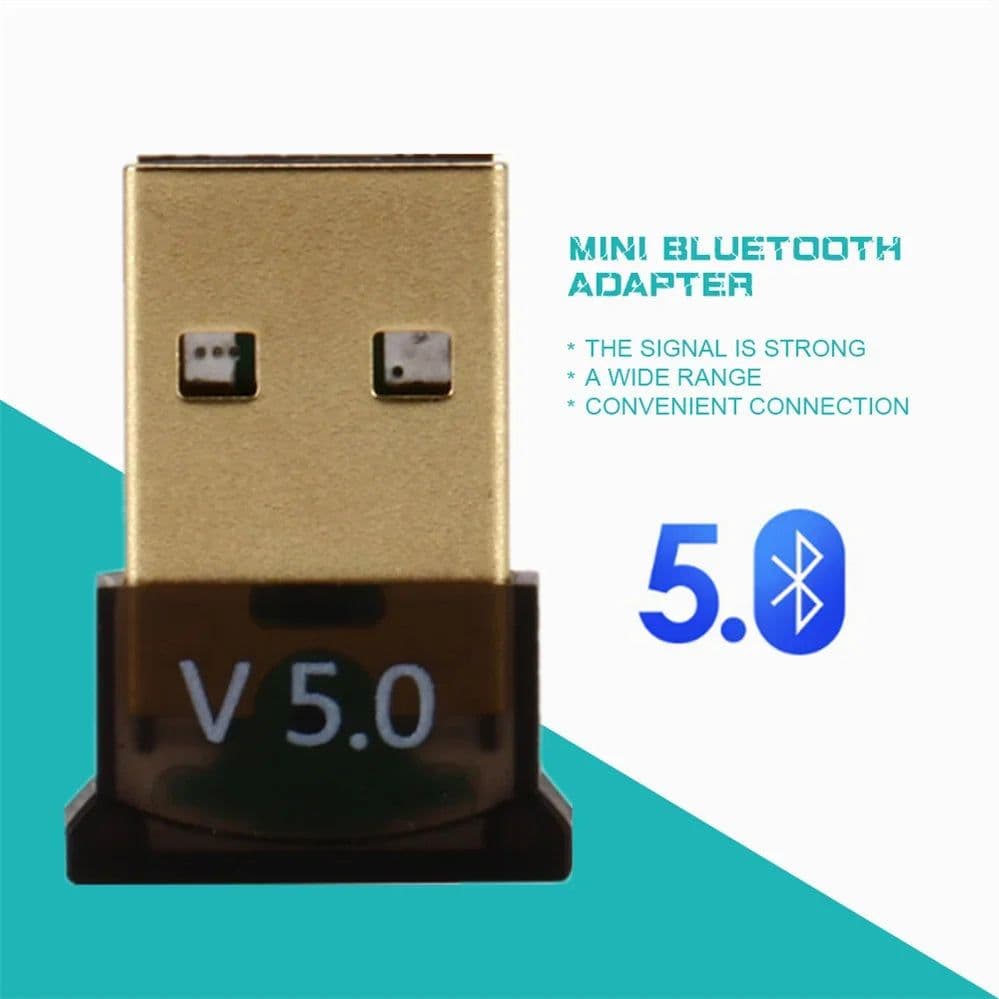image-PzzPss USB Bluetooth 5.0 Adapter Dongle High Speed Transmitter Mini Bluetooth 5.0 4.0 USB Receiver For PC Computer Laptop