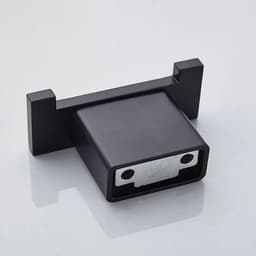 image-Black Painted Stainless Steel Clothes Hook Wall Mounted Towel Hook Bathroom Hardware Robe Hook