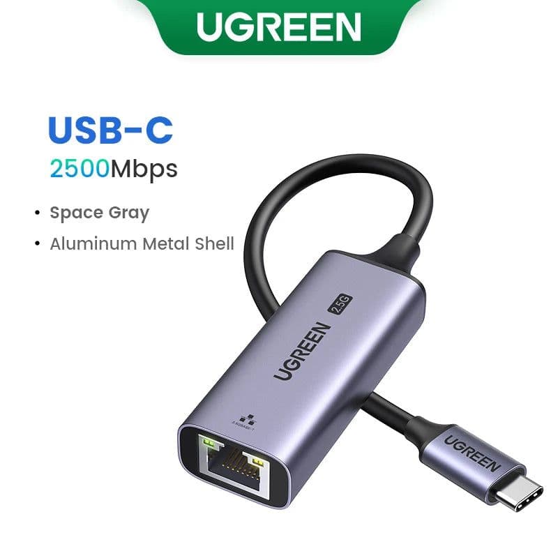 image-UGREEN USB Ethernet Adapter USB 3.0 Network Card to USB RJ45 Lan for PC Windows 10 Xiaomi Mi Box 3/S Nintend Switch Ethernet USB