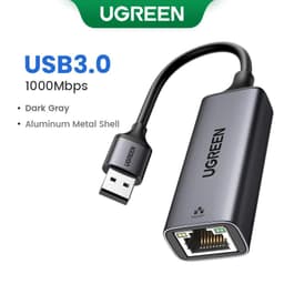 image-UGREEN USB Ethernet Adapter USB 3.0 Network Card to USB RJ45 Lan for PC Windows 10 Xiaomi Mi Box 3/S Nintend Switch Ethernet USB