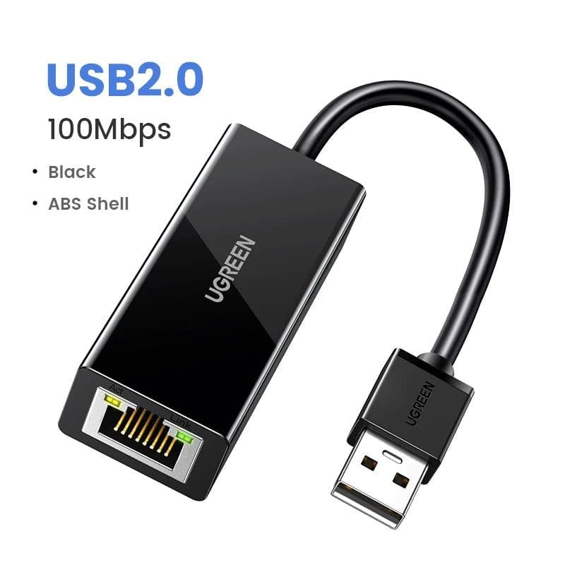 image-UGREEN USB Ethernet Adapter USB 3.0 Network Card to USB RJ45 Lan for PC Windows 10 Xiaomi Mi Box 3/S Nintend Switch Ethernet USB