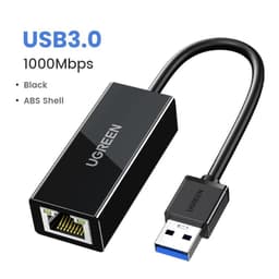 image-UGREEN USB Ethernet Adapter USB 3.0 Network Card to USB RJ45 Lan for PC Windows 10 Xiaomi Mi Box 3/S Nintend Switch Ethernet USB