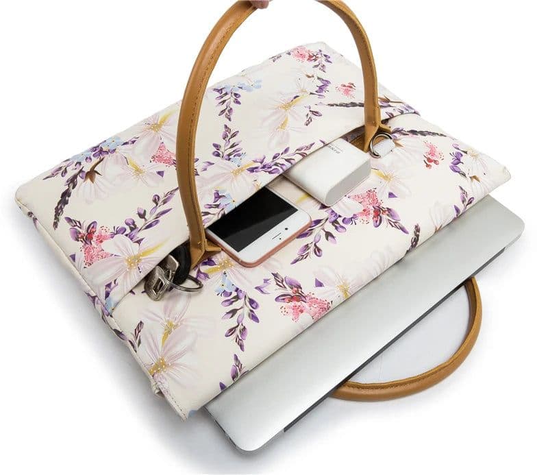 image-Waterproof Kinmac Brand Laptop Bag 13.3,14,15.4,15.6 Inch Shoulder Messenger Women Lady Case For MacBook Air Pro Notebook PC