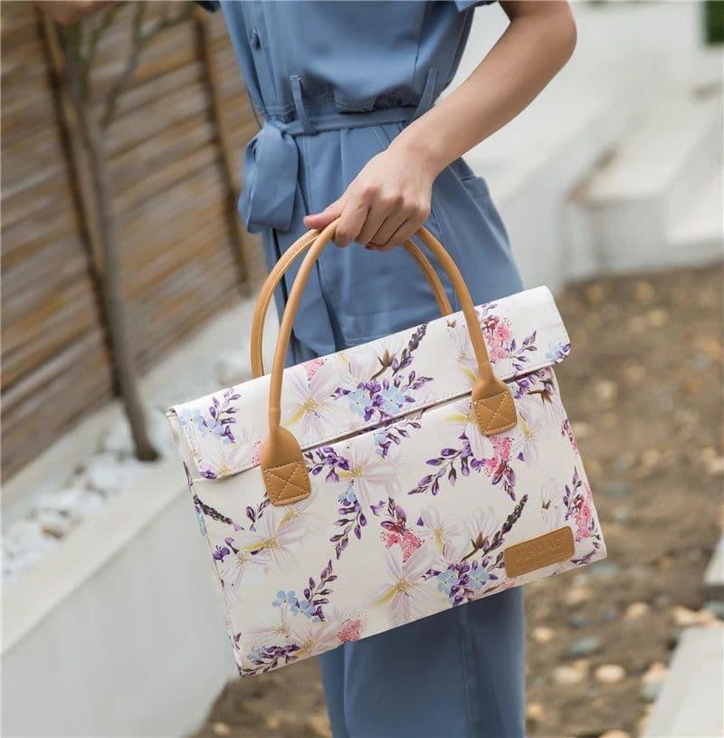 image-Waterproof Kinmac Brand Laptop Bag 13.3,14,15.4,15.6 Inch Shoulder Messenger Women Lady Case For MacBook Air Pro Notebook PC