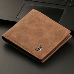 image-New Retro Men Leather Wallets Small Money Purses Design Dollar Price Top Men Thin Wallet With Coin Bag Zipper