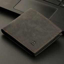 image-New Retro Men Leather Wallets Small Money Purses Design Dollar Price Top Men Thin Wallet With Coin Bag Zipper