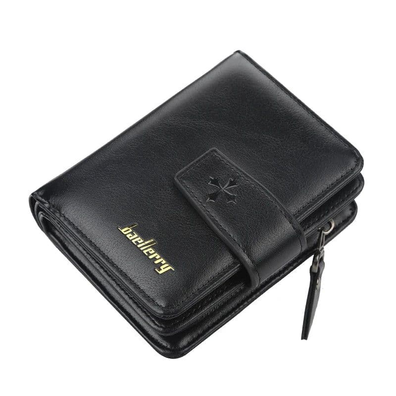 image-New Business Men Wallets Zipper Card Holder High Quality Male Purse New PU Leather Vintage Coin Holder Men Wallets