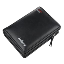 image-New Business Men Wallets Zipper Card Holder High Quality Male Purse New PU Leather Vintage Coin Holder Men Wallets