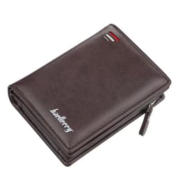 image-New Business Men Wallets Zipper Card Holder High Quality Male Purse New PU Leather Vintage Coin Holder Men Wallets