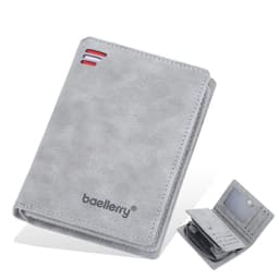 image-New Business Men Wallets Zipper Card Holder High Quality Male Purse New PU Leather Vintage Coin Holder Men Wallets