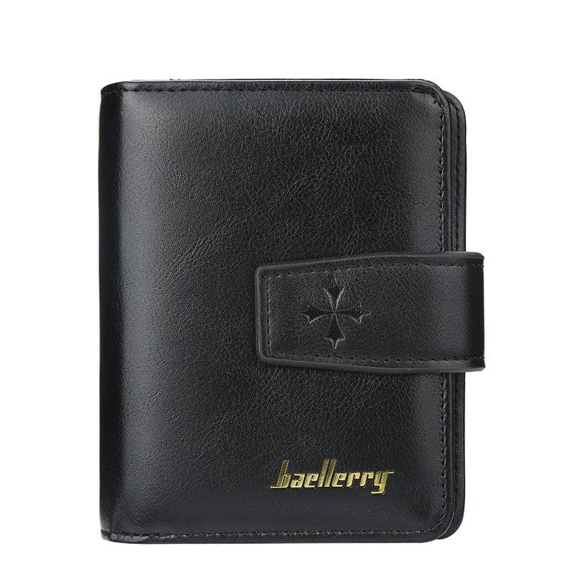 image-New Business Men Wallets Zipper Card Holder High Quality Male Purse New PU Leather Vintage Coin Holder Men Wallets