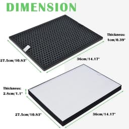 image-FY1413/40 Active Carbon&FY1410/40 Hepa Replacement Filter For Air Purifier Serie,Replace AC1214/1215/1217 AC2729