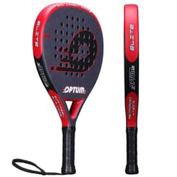 image-OPTUM ELITE Carbon Fiber Tennis Padel Racket Pop Tennis Paddle Raquete Padel Shovel Padel Pala with Cover Bag