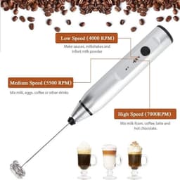 image-Wireless Milk Frothers Electric Handheld Blender With USB Electrical Mini Coffee Maker Whisk Mixer For Coffee Cappuccino Cream