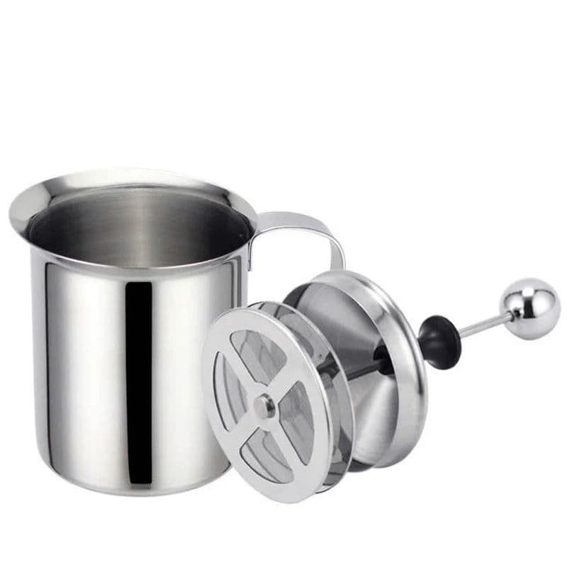 image-Stainless Milk Frother 400ML Double Mesh Milk Creamer Milk Foam For Cofffee Milk Egg Beater Kitchen Tool Coffee Mixe Frother