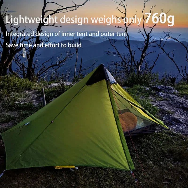 image-2021 New Version 230cm 3F UL GEAR Lanshan 1 Ultralight Camping 3/4 Season 15D Silnylon Rodless Tent
