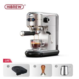 image-HiBREW Coffee Maker Cafetera 19 Bar Inox Semi Automatic Super Slim ESE POD& Powder Espresso Cappuccino Machine Hot Water H11