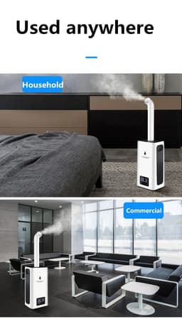 image-110V 220V 23.8L Large Capacity Industry Air Humidifier Commercial Diffuser Sprayer Humidification Spray Machine