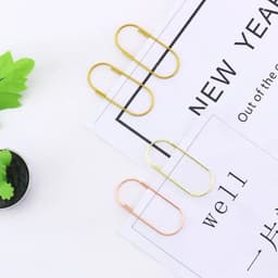 image-TUTU factory supply 25pcs/15pcs 50x20mm large size paper clips 5 colors available large wide paper clips on Promotion H0180