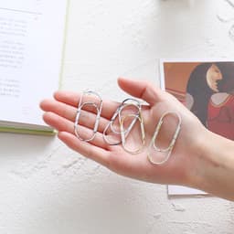 image-TUTU factory supply 25pcs/15pcs 50x20mm large size paper clips 5 colors available large wide paper clips on Promotion H0180