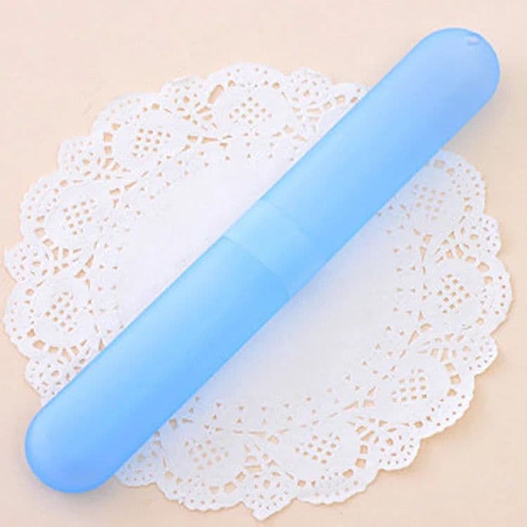 image-1 Pcs New Trendy Travel Hiking Camping Toothbrush Protect Holder Case Box Tube Cover Portable Toothbrushes Health Protector