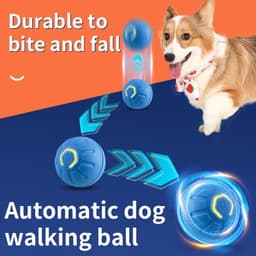 image-Smart Dog Toy Ball Electronic Interactive Pet Toy Moving Ball USB Automatic Moving Bouncing for Puppy Birthday Gift Cat Product