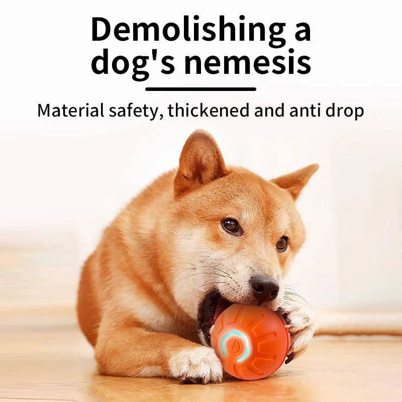 image-Smart Dog Toy Ball Electronic Interactive Pet Toy Moving Ball USB Automatic Moving Bouncing for Puppy Birthday Gift Cat Product