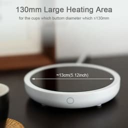 image-New Coffee Mug Warmer for Milk Tea Teapot Electric Heating Cup Plate High Temperature 80 Degree Celsius for Home Office Desk Use