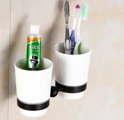 image-Oil Black Bronze Brushed Bathroom Accessories Towel Shelf Towel Bar Paper Holder Cloth Hook Soap Dish Cup Holder Toilet Holder