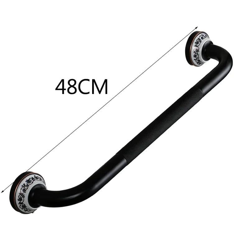 image-Oil Black Bronze Brushed Bathroom Accessories Towel Shelf Towel Bar Paper Holder Cloth Hook Soap Dish Cup Holder Toilet Holder