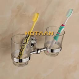 image-Luxury Towel Rack Wall Mounted Bathroom Accessories Set Ceramic Stainless Steel Bath Hardware Sets Chrome Toilet Brush Holder